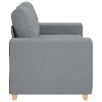 Loveseat bank 120 cm stof lichtgrijs - thumbnail