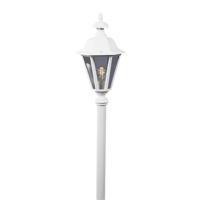 Lantaarnlamp Pallas 1-lichts 41cm matwit exclusief sokkel/paal 428-250 - thumbnail