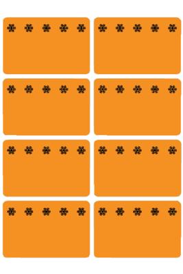Etiket HERMA 3774 26x40mm diepvries oranje 48stuks Etiket HERMA 3774 26x40mm diepvries oranje 48stuks