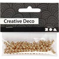Creativ Company Waskralen, d 4 mm, gatgrootte 0,7 mm, goud, 150 stuk/ 1 doos - thumbnail