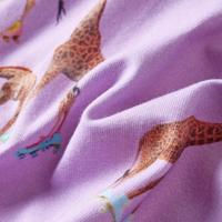 Kinderrokje girafprint 104 lila - thumbnail