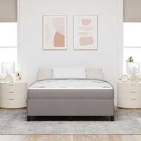 Boxspring bed Taupe en Zwart 140 x 190 cm - thumbnail