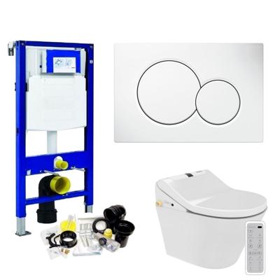Geberit UP320 Toiletset 43 Maro D&apos;Italia DI600 Douchewc Met Wandcloset En Drukplaat