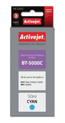 Activejet AB-5000C inkt (vervanging Brother BT-5000C; Supreme; 50 ml; blauw)