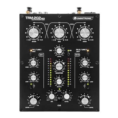 Omnitronic TRM-202MK3 2-kanaals DJ-mixer Omnitronic TRM-202MK3 2-kanaals DJ-mixer