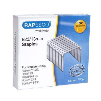 Nieten Rapesco Heavy Duty 923 13mm 1000 stuks zilver Nieten Rapesco Heavy Duty 923 13mm 1000 stuks zilver