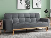 Slaapbank ADOMAKA 2 plaatsen grijs - thumbnail