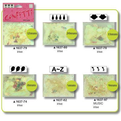 Vaessen Creative • confetti's 20 mm. champagne fles irise