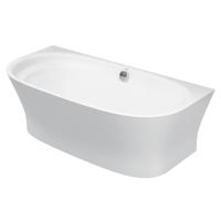 Duravit Cape Cod half vrijstaand bad - 190x90x64cm - DuraSolid - wit 700364000000000 - thumbnail