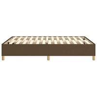 Boxspring bed stof donkerbruin 140x190 cm - thumbnail