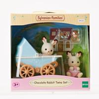 Sylvanian Families tweeling Chocoladekonijn met kinderwagen 5432 - thumbnail