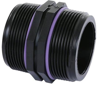 PP dubbele nippel 1/2