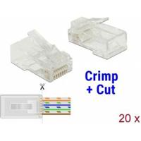 DeLOCK RJ45 Crimp+Cut Plug Cat.5e UTP stekker - thumbnail
