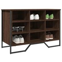VidaXL Schoenenkast 90x38x61,5 cm bewerkt hout bruin eikenkleurig - thumbnail
