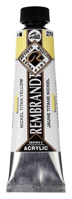 Rembrandt Acrylverf Tube 40 ml - Nikkeltitaangeel 274