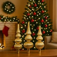 Piek glas L7,2b7,2h31 cm goud a3 Decoris - Decoris - thumbnail