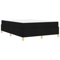 Boxspring bed Zwart en Wit en Zwart 140 x 200 cm Stof - thumbnail