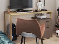 Bureau LENAXO 2 lades kasjmier - thumbnail