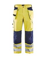 Blåkläder Werkbroek High-Vis met ventilatie 15651811 | High Vis Geel/Marineblauw | Maat 64 - 7330509457146 - thumbnail