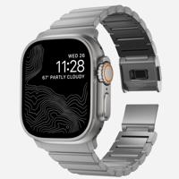 Nomad Titanium Strap V2 Apple Watch 42/44/45/49mm Zilver - thumbnail