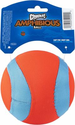 CHUCKIT AMPHIBIOUS MEGA BALL ORANJE / BLAUW