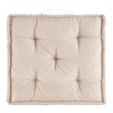 Matraskussen Mika - beige - 45x45x10 cm