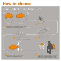 Toiletbril Tiger Veiros Met Deksel Thermoplast Wit - thumbnail