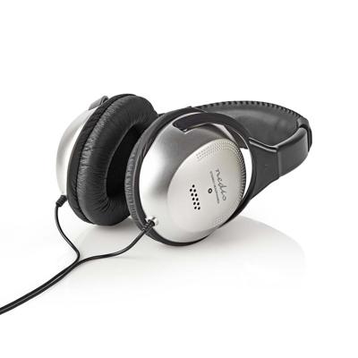 Nedis HPWD1200BK Over-ear Koptelefoon Bedraad 2,70 M Zilver/zwart - thumbnail