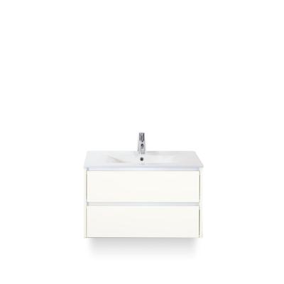 Dante Badmeubelset 80 cm - Wit Hoogglans - Keramische Wastafel Wit Enjoy