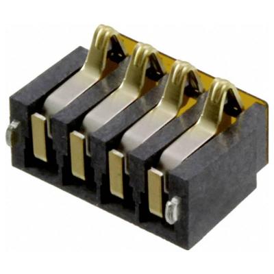 Molex 475070010 Female header, inbouw (standaard) Totaal aantal polen: 4 Rastermaat: 2 mm Inhoud: 1 stuk(s) Tape on Full reel