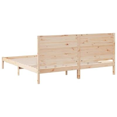 Bedframe extra lang zonder matras massief hout 180x220 cm