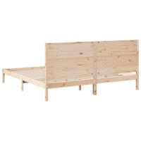 Bedframe extra lang zonder matras massief hout 180x220 cm - thumbnail