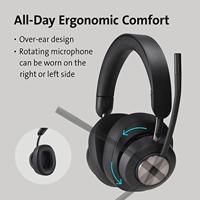 Kensington Bluetooth Headset H3000, over-ear, zwart - thumbnail