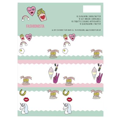 Stationery Team etiketten Fashionista 18 stuks
