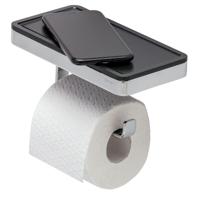 Toiletrolhouder met Planchet Geesa Frame Zwart Chroom Geesa - thumbnail
