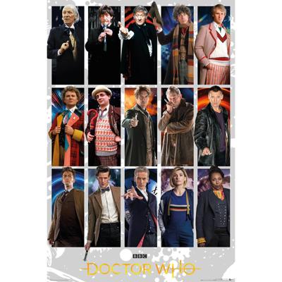 Poster Doctor Who - Doctors Grid 61x91,5cm Poster Doctor Who - Doctors Grid 61x91,5cm