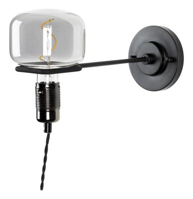 Zuiver Wandlamp 'Hazy' kleur Zwart