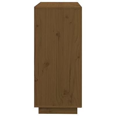 Dressoir 74x35x80 cm massief grenenhout honingbruin