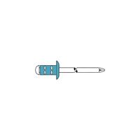 Gesipa Blindklinknagel | klinknagelschacht d x l 3,2 x 8 mm | RVS | 100 stuks - 1432060 1432060 - thumbnail