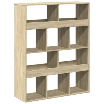 Boekenkast 100x33x125,5 cm bewerkt hout sonoma eikenkleurig - thumbnail