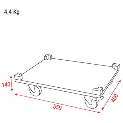 Showgear Showgear Wheelboard Stack Case VL