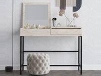 Make-up tafel LINCA 2 lades travertijn - thumbnail