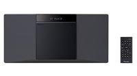 Pioneer X-SMC02(B) CD-microinstallatie (afspelen van audio CD/CD-R/CD-RW/MP3, 2 x 10 Watt uitgangsvermogen, Bluetooth, USB, FM (RDS) radio, wandmontage mogelijk, slim design), zwart - thumbnail