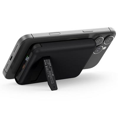 MOJOGEAR NovaMag All-in-1 Powerbank 10.000 mAh - Draadloos Qi2 & ingebouwde kabels - Zwart