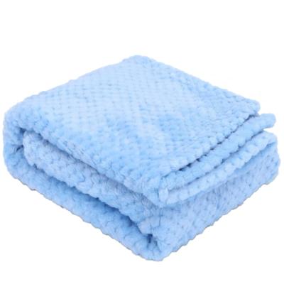 Nobleza Deken voor hond en kat - Lichtblauw pluche - Maat M - 80x100 cm