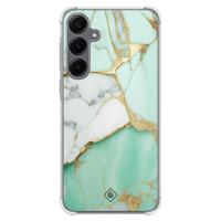 Samsung Galaxy A55 shockproof hoesje - Marmer mintgroen - thumbnail