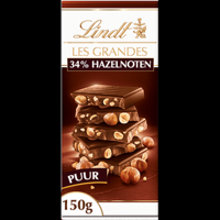 Lindt Les Grandes Dark Noisette 150g bij Jumbo - thumbnail