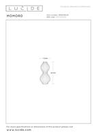 Lucide MOMORO - Tafellamp - 1xE14 - Wit - thumbnail