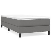 Boxspring bed 100x200 cm stof donkergrijs - thumbnail