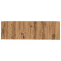 Tv-meubels 2 st wandgemonteerd 100x30x30 cm artisanaal eiken - thumbnail